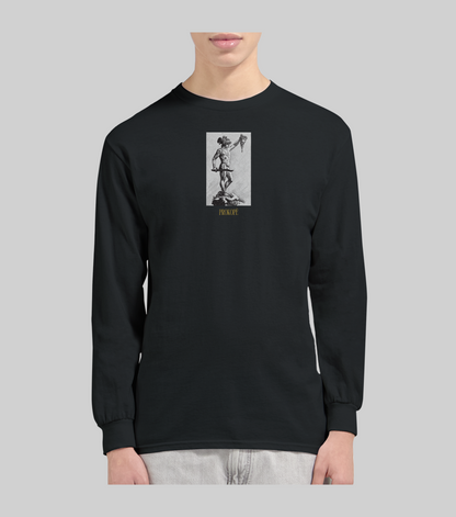 🏛️ Long Sleeve T-Shirt Perseus & Medusa - BLACK